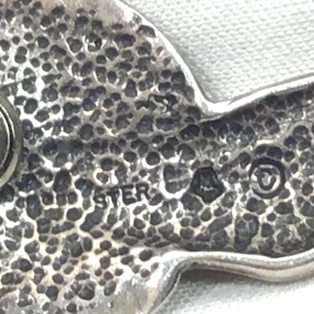 Southwestern Solid Sterling Silver Howling Wolf F… - image 5